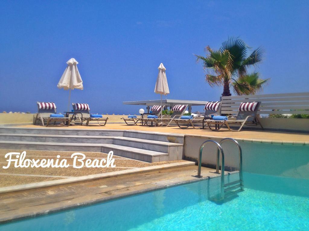 Filoxenia Beach Hotel レティムノ エクステリア 写真